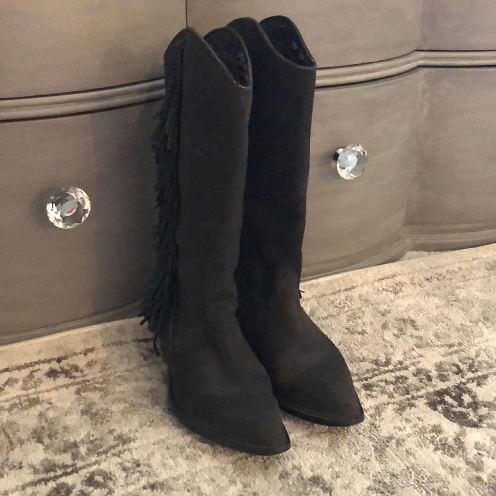 Zodiac leather cowboy boots
